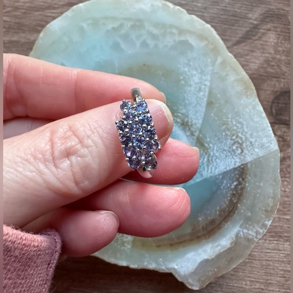 Tanzanite Sterling Silver Ring 6.75 - Picture 1 of 7
